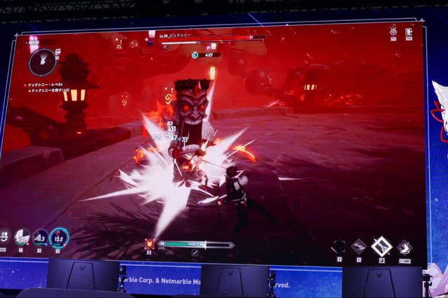 ネットマーブル新作アクションRPG『モンギル：STAR DIVE』ブースは魅力満載！巨大ニャンコやコスプレ、豊富なノベルティがお出迎え
