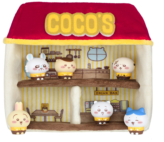 ココスで「ちいかわ」コラボ開催決定！ハチワレたち6人がスタッフ風衣装でお出迎え、フードやグッズも盛りだくさん