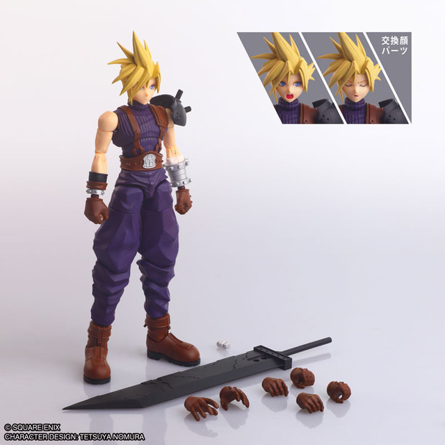 『FF7』パレオまとった水着エアリスが美しい…！可動するクラウドからティファまで、3人のフィギュアが予約受付中