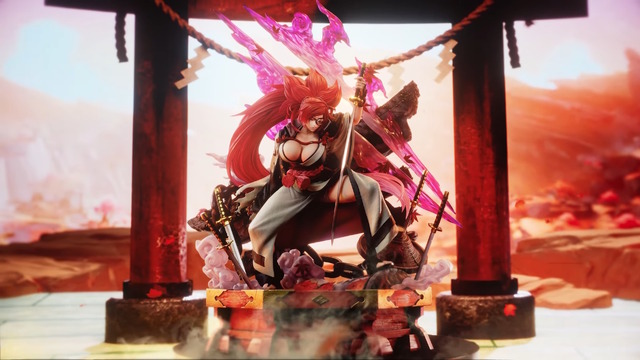 『ギルティギア』よりラムレザル、ソル、梅喧が1/4スケールスタチュー化！ギア細胞が活性化した姿や2本の特大剣も力強く再現