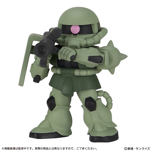 シャア専用ザクIIが率いるザク部隊！「機動戦士ガンダム」ガシャポンフィギュア「ならぶんです。」全5種が、オンラインにて展開
