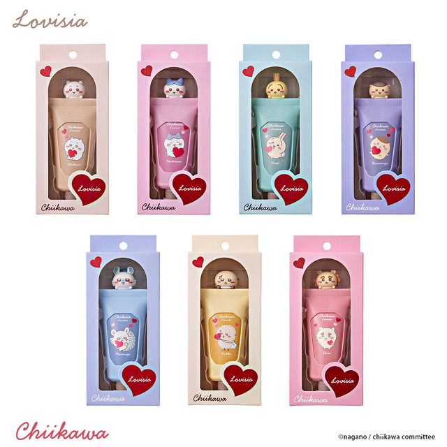 “ちょこん”と乗ったマスコットが可愛すぎる！Lovisia「ちいかわ」コラボコスメ第5弾としてハンドクリームとリップクリームが10月31日より販売