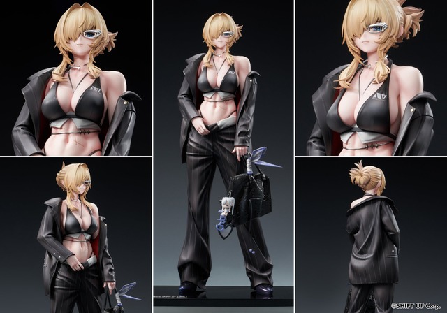 知的なスーツと肉体のギャップが美しい…『勝利の女神：NIKKE』より「グレイブ」がコスチューム“ビューティフル・ユー”姿で立体化