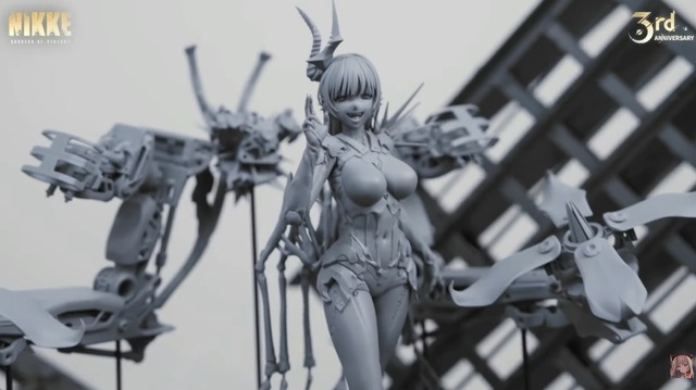 『勝利の女神:NIKKE』「ラピ：レッドフード」と「ベヒモス」が作中シーンを再現するフィギュアに！“ニケ創造の謎”に迫る展覧会など、ゲーム外展開もアツい