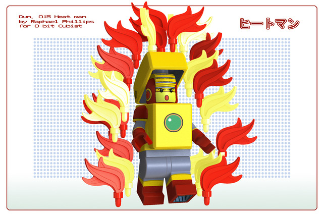 『ロックマン』のボスキャラたちがレゴに？ ― 海外のCGアート