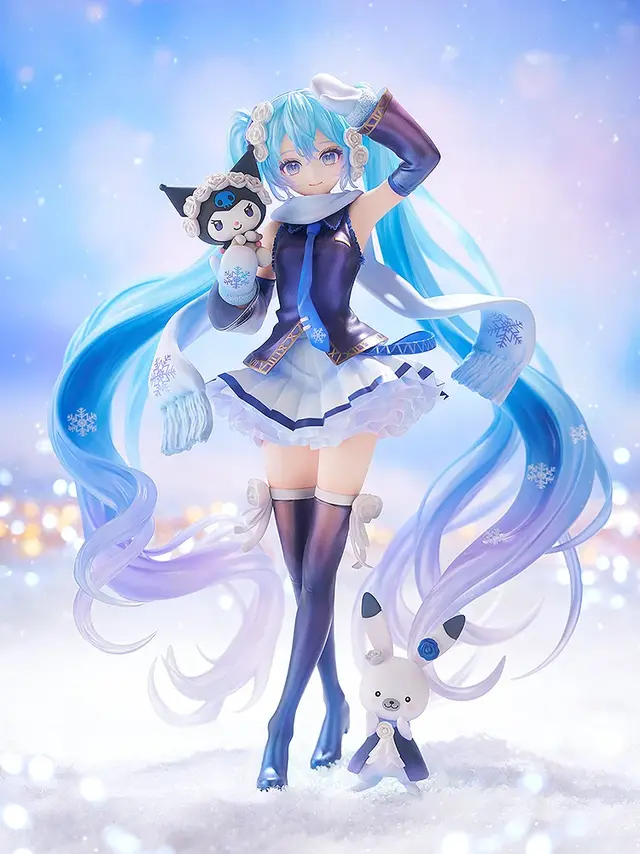 「雪ミク」×「クロミ」フィギュアが幻想的！ツインテールにはクリアパーツ、衣装はパール塗装により美しく変化