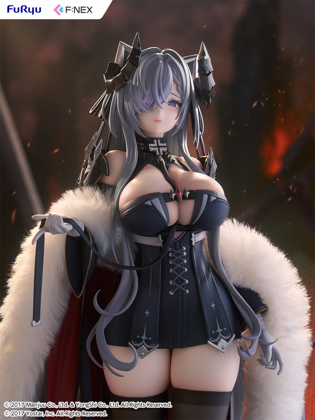 リアルファー仕様の豪華な衣装が、威厳と気品を際立たせる！『アズレン』より「アウグスト・フォン・パーセヴァル」が存在感ある1/6スケールで立体化