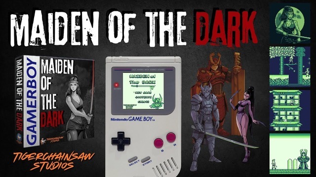 ゲームボーイ向け新作アクションゲーム『Maiden of the Dark』クラファン開始！