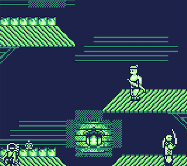 ゲームボーイ向け新作アクションゲーム『Maiden of the Dark』クラファン開始！