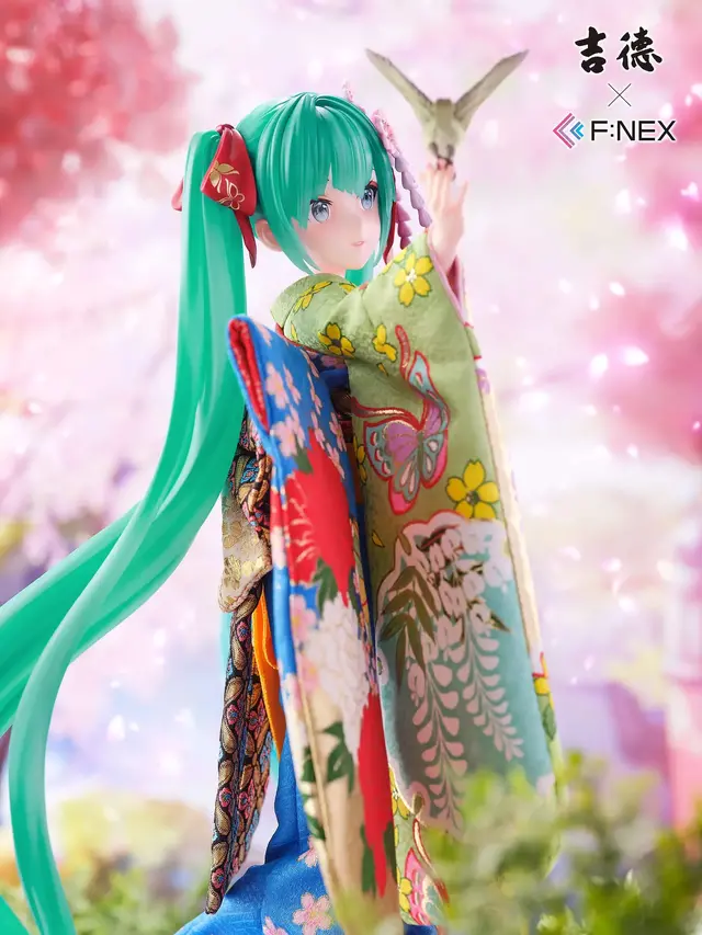 お値段約20万円の「初音ミク」日本人形フィギュアが可憐で美しい…！イラストレーター・藤ちょこ氏による描き下ろしイラストをもと立体化