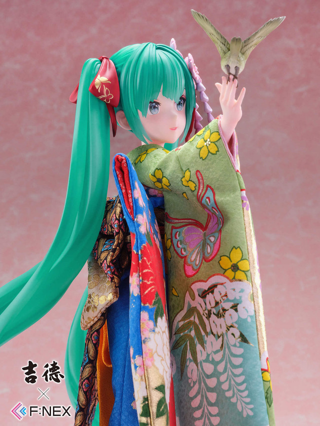 お値段約20万円の「初音ミク」日本人形フィギュアが可憐で美しい…！イラストレーター・藤ちょこ氏による描き下ろしイラストをもと立体化