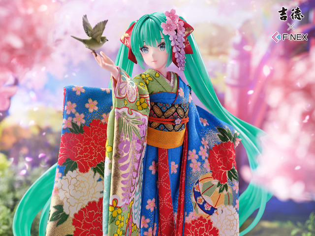 お値段約20万円の「初音ミク」日本人形フィギュアが可憐で美しい…！イラストレーター・藤ちょこ氏による描き下ろしイラストをもと立体化