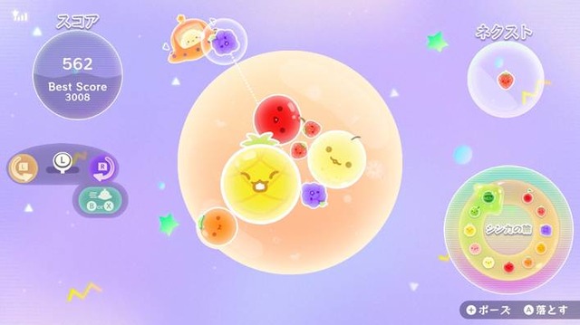 『スイカゲーム ぷらねっと』スイカ作り、舞台は宇宙へ！ 円形ステージに変化し理不尽なゲームオーバーが軽減。フィーバータイムやマルチプレイも登場し、さらにシンカした遊び体験に【先行プレイレポ】