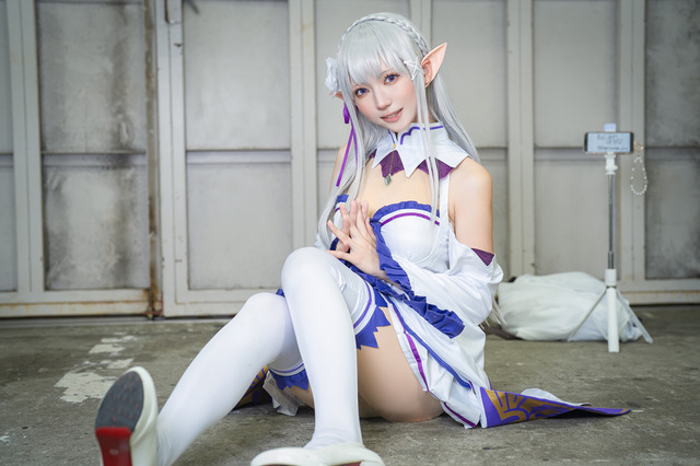 エミリア「Re:ゼロから始める異世界生活」／猫宮ハルナ（X：@Hapinachan_cos）