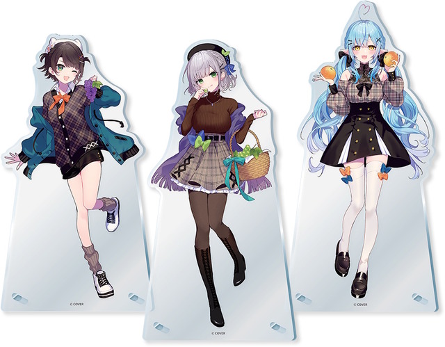 セブン-イレブンにて「ホロライブ」キャンペーンが11月20日開催！大空スバルら3人を“秋のお出かけファッション”で描き下ろしグッズ化