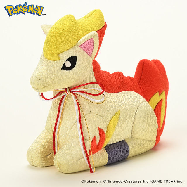 『ポケモン』ポニータを伝統工芸の技で表現！お正月飾りや通年のインテリアとして楽しめる江戸木目込人形として販売