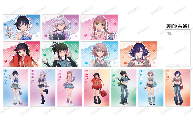 宝多六花ら7名の“Y2K”ファッション新規描き下ろしイラスト！「グリッドマンユニバース」POP UP SHOPが11月29日より開催