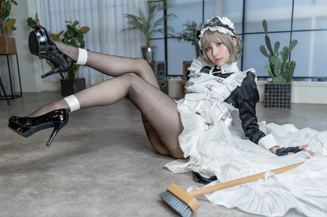 コンバットメイド／じゅん（X：@Jyn_tw）、撮影：葉-よう-（X：@you_denisan）