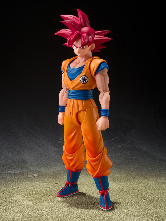 「ドラゴンボール超」より「超サイヤ人ゴッド孫悟空」アクションフィギュアが2バージョンで展開！3種の交換用表情パーツで様々なシーンを演出