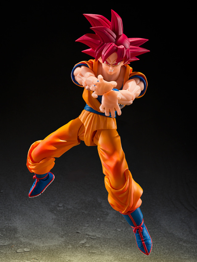 「ドラゴンボール超」より「超サイヤ人ゴッド孫悟空」アクションフィギュアが2バージョンで展開！3種の交換用表情パーツで様々なシーンを演出