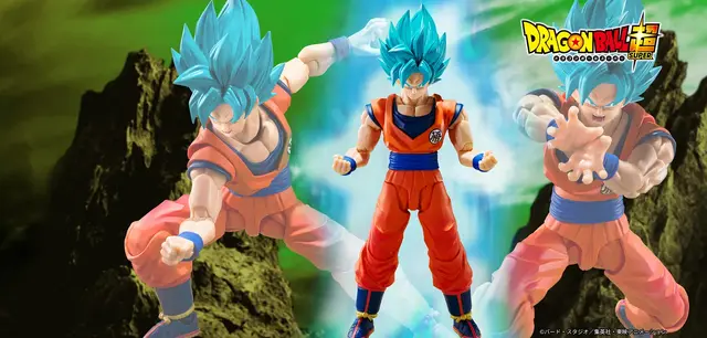 「ドラゴンボール超」より「超サイヤ人ゴッド孫悟空」アクションフィギュアが2バージョンで展開！3種の交換用表情パーツで様々なシーンを演出