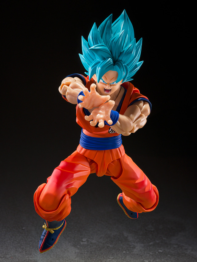 「ドラゴンボール超」より「超サイヤ人ゴッド孫悟空」アクションフィギュアが2バージョンで展開！3種の交換用表情パーツで様々なシーンを演出