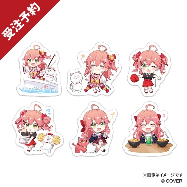 ホロライブ「さくらみこ」×「スシロー」コラボ限定グッズが予約受付中！お馴染みの巫女服のほかスシロー制服、私服がデザイン