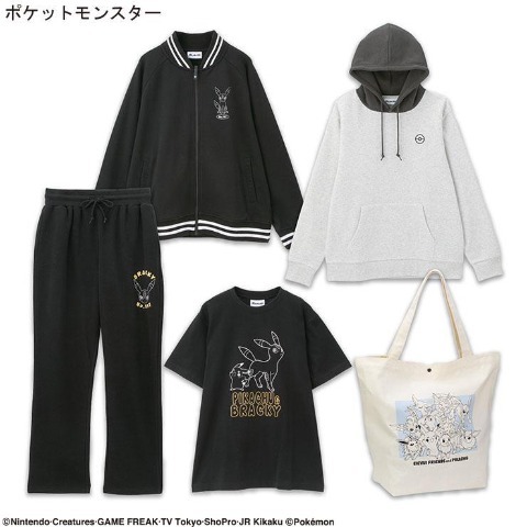 「ポケモン」アベイル福袋が12月2日12時よりオンラインで予約販売開始！ブラッキーやコダックなどをデザインしたアパレル5点セット全6商品