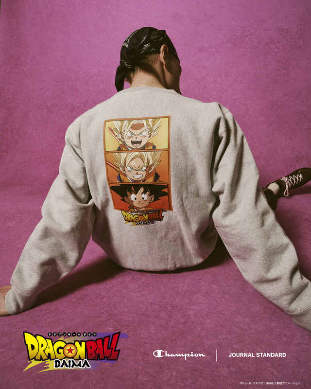 「ドラゴンボールDAIMA」×「Champion」スペシャルコレクション！孫悟空やベジータ、超サイヤ人4などをプリントした耐久性抜群のアパレル