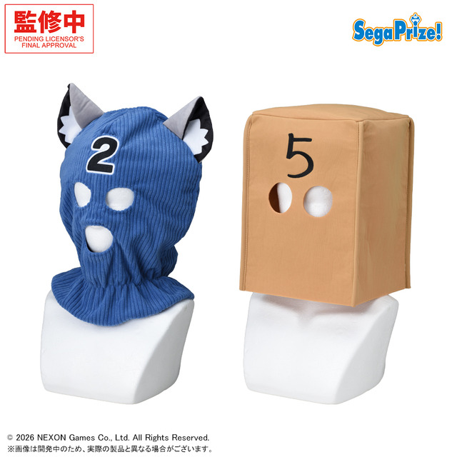 『ブルアカ』より、シロコたちが扮する「覆面水着団」マスクがプライズ化！2026年春登場予定