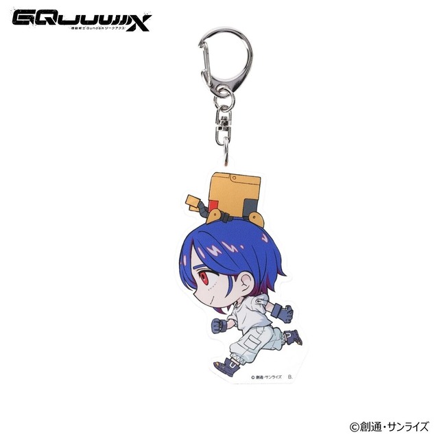 可愛いデフォルメキャラが走る…！「ガンダム ジークアクス」より新グッズ発売―エンディングを切り取ったマチュとニャアンのアクリルスタンドも