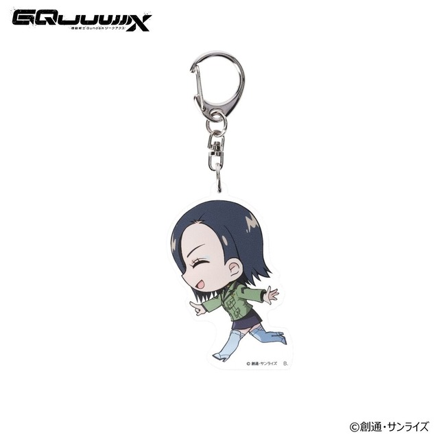 可愛いデフォルメキャラが走る…！「ガンダム ジークアクス」より新グッズ発売―エンディングを切り取ったマチュとニャアンのアクリルスタンドも