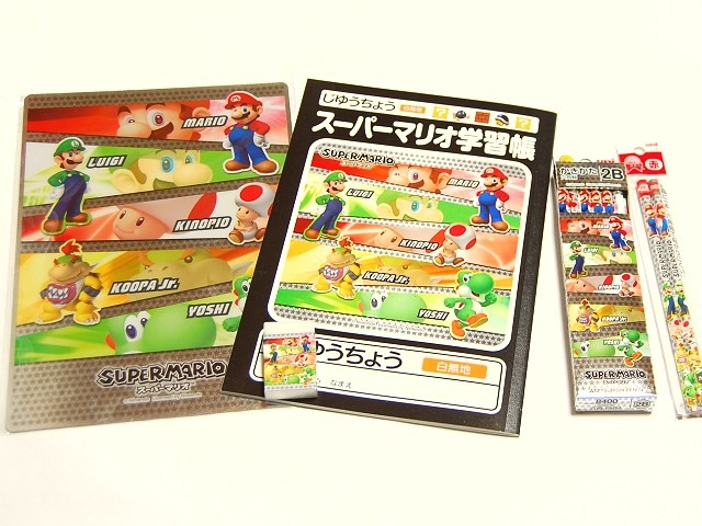 青と黒のキラキラ文具、マリオのステーショナリーグッズ2011・・・週刊マリオグッズコレクション第122回