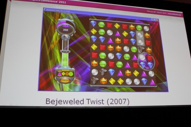 【GDC2011】毎日1億回以上遊ばれる不朽の名作パズル『Bejeweled』の10年を振り返るポストモーテム