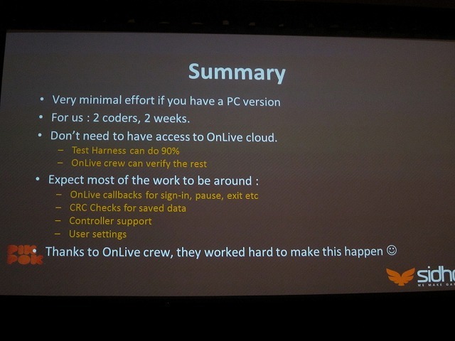 【GDC2011】クラウドゲームの世界が着々と・・・ゲーム機不要の「OnLive」最新アップデート