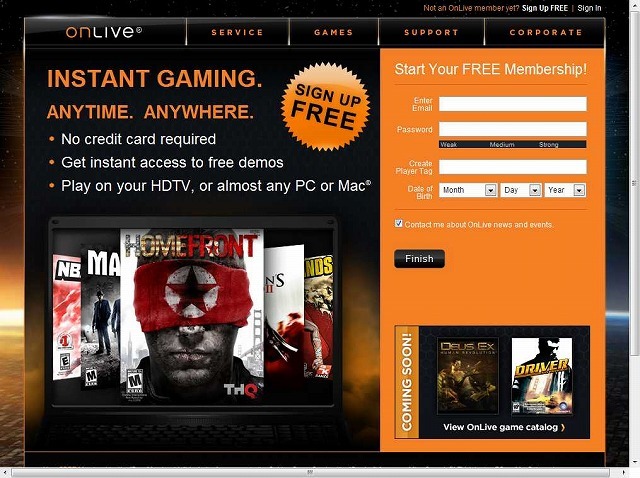 ゲームの未来? 「OnLive」でゲームのストリーミングサービスを試してみた