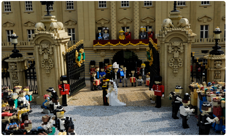 英国ウィリアム王子の結婚式をレゴブロックで再現