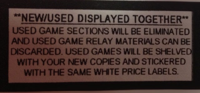噂: EB Gamesのカナダ各店舗で中古と新品ゲームがごちゃ混ぜ状態で販売へ