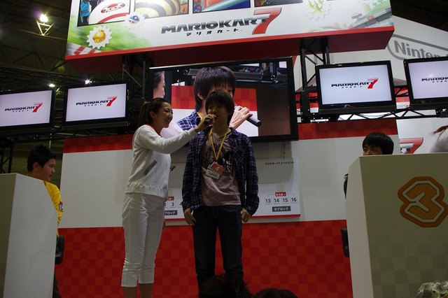 『マリオカート7』トーナメント優勝者の高尾さん（掲載許可を得ています）