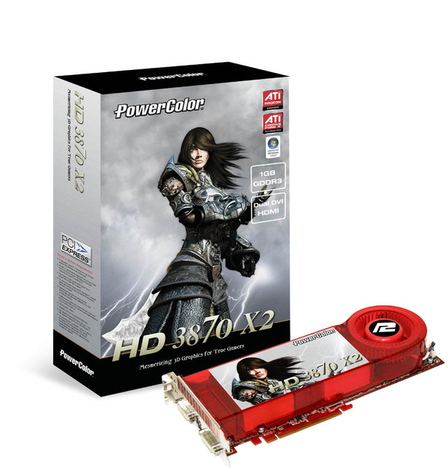 ATI Radeon HD 3870 X2ビデオカード、ASUS、SAPPHIRE、TULから