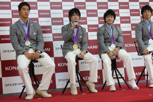 内村選手、山室選手、田中選手、藤井選手が登場！KONAMI競技部ロンドンオリンピック日本代表選手報告会