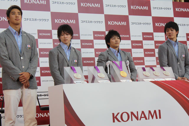 内村選手、山室選手、田中選手、藤井選手が登場！KONAMI競技部ロンドンオリンピック日本代表選手報告会