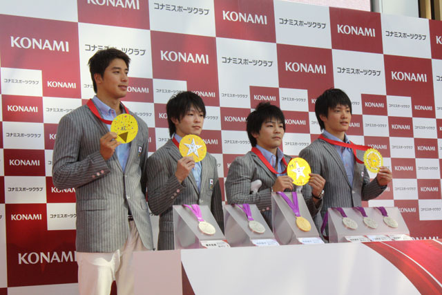 内村選手、山室選手、田中選手、藤井選手が登場！KONAMI競技部ロンドンオリンピック日本代表選手報告会