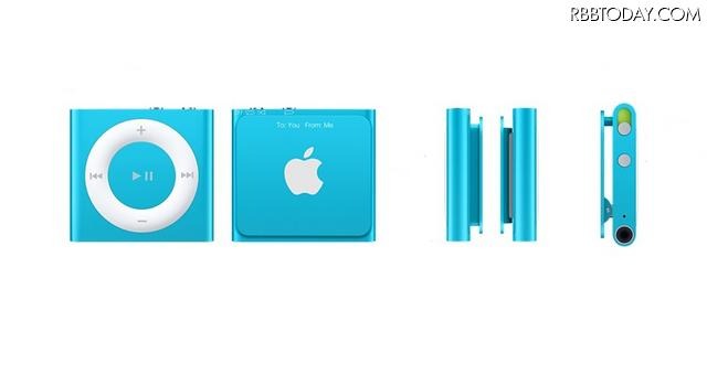 「新型iPod shuffle」の各部