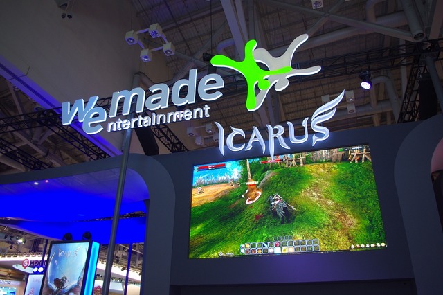 こちらは新作MMORPG『ICARUS』専用ブース