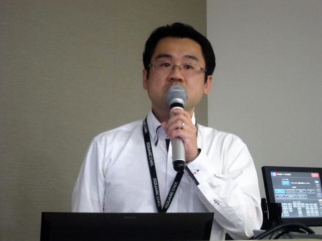 SIG-Audio世話人で総合司会を務めたスクウェア・エニックスの土田善紀氏