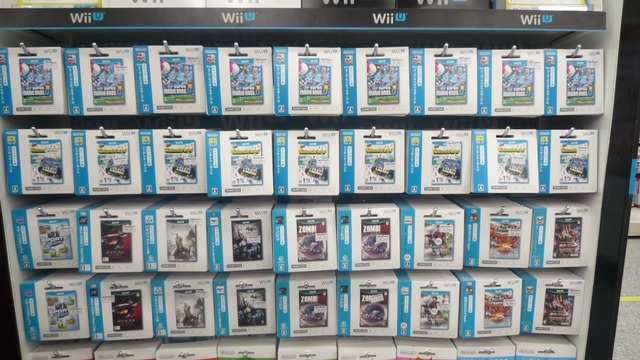 Wii Uダウンロードカード販売コーナーの様子