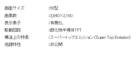 試作機の主な仕様