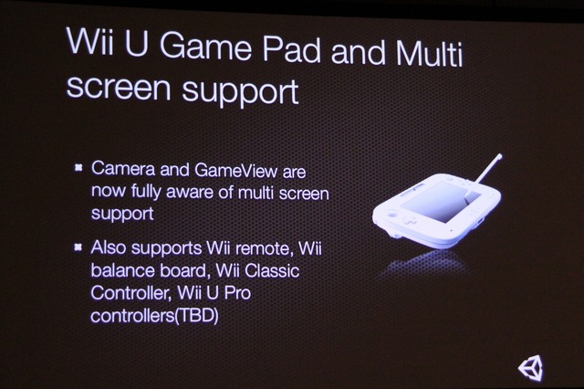 【GDC 2013】「Unity 4 for Wii U」が26日から提供開始・・・Unityで容易にWii U向け開発が可能に