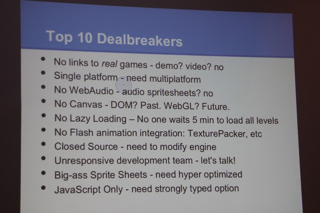 【GDC 2013】ニコロデオンの開発者が語る「HTML5ライブラリの失敗しない選び方」
